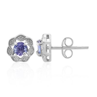 Tanzanite Silver Earrings