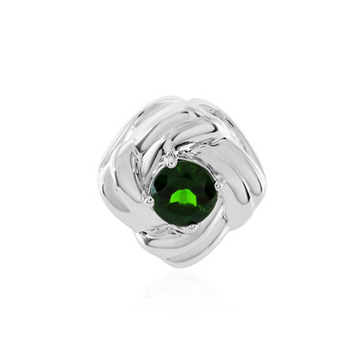 Russian Diopside Silver Pendant