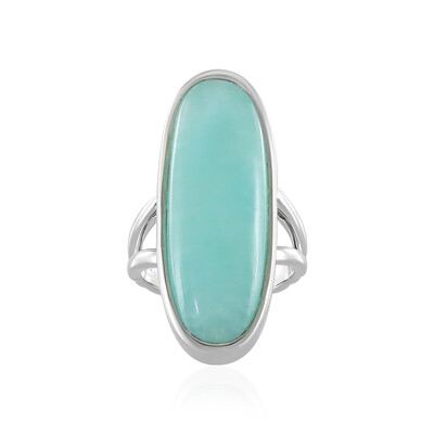 Amazonite Silver Ring