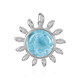 Larimar Silver Pendant