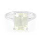 Canary Kunzite Silver Ring