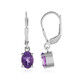 Uruguayan Amethyst Silver Earrings