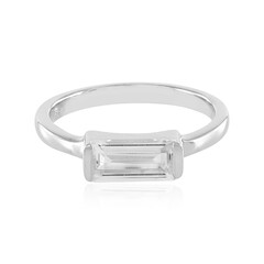 White Topaz Silver Ring