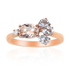 10K AAA Morganite Gold Ring