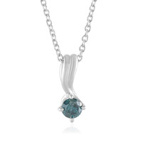 I3 Blue Diamond Silver Pendant