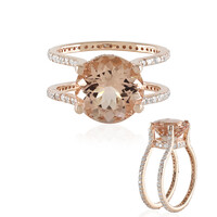 14K AAA Peach Morganite Gold Ring (de Melo)