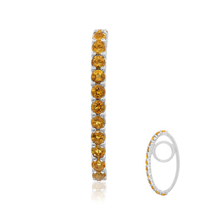 Citrine Silver Pendant (MONOSONO COLLECTION)