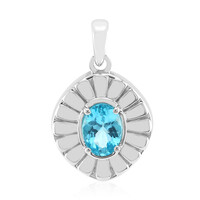 Blue Apatite Silver Pendant (Pallanova)