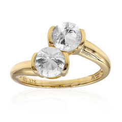 9K Herkimer Diamond Quartz Gold Ring (Amanda Adkins)