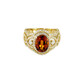 14K AAA Mandarin garnet Gold Ring (de Melo)