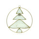 Capiz Shell Brass Pendant