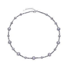 Silver Freshwater Pearl Silver Necklace