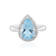 Sky Blue Topaz Silver Ring