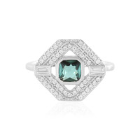 Benedito Green Tourmaline Silver Ring