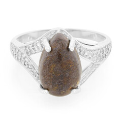 Dinosaur Bone Silver Ring