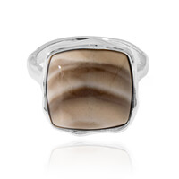 Flint stone Silver Ring