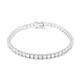 White Topaz Silver Bracelet