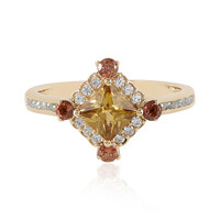 9K Yellow Zircon Gold Ring (Adela Gold)