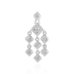 I2 (I) Diamond Silver Pendant