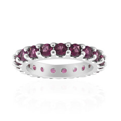 Rhodolite Silver Ring