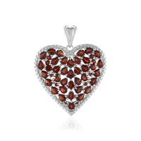 Mozambique Garnet Silver Pendant