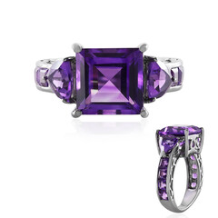 Moroccan Amethyst Silver Ring