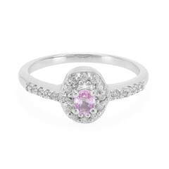 Ceylon Pink Sapphire Silver Ring