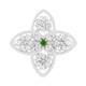 Russian Diopside Silver Ring