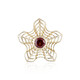 9K Mahogany Zircon Gold Pendant (Ornaments by de Melo)