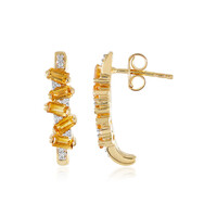 Citrine Silver Earrings