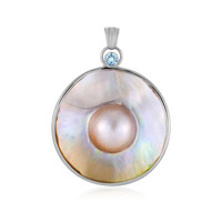 Mabe Pearl Silver Pendant (Bali Barong)