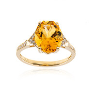 14K Citrine Gold Ring