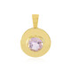 Rose de France Amethyst Silver Pendant