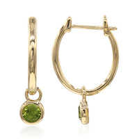 9K Arizona Peridot Gold Earrings (Amanda Adkins)