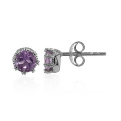 Amethyst Silver Earrings