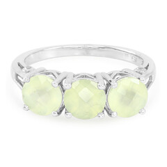 Prehnite Silver Ring