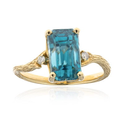 14K Ratanakiri Zircon Gold Ring (Smithsonian)