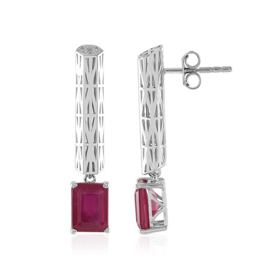 9K Madagascar Ruby Gold Earrings (Ornaments by de Melo)