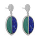 Malachite Silver Earrings