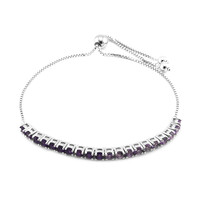 Amethyst Silver Bracelet