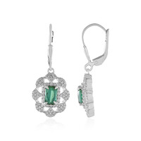 Benedito Green Tourmaline Silver Earrings