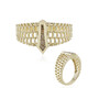 9K I2 Champagne Diamond Gold Ring (de Melo)