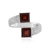 Mozambique Garnet Silver Ring