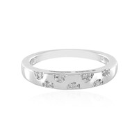 I2 (I) Diamond Silver Ring