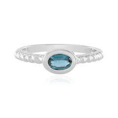 Teal Kyanite Silver Ring