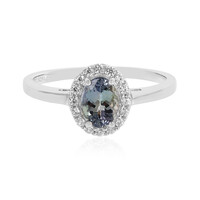 Unheated Tanzanite Silver Ring