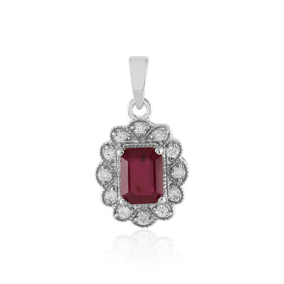 Madagascar Ruby Silver Pendant