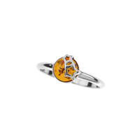 Baltic Amber Silver Ring