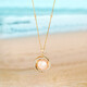 14K Freshwater pearl Gold Necklace (CIRARI)