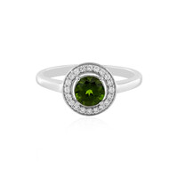 Russian Diopside Silver Ring